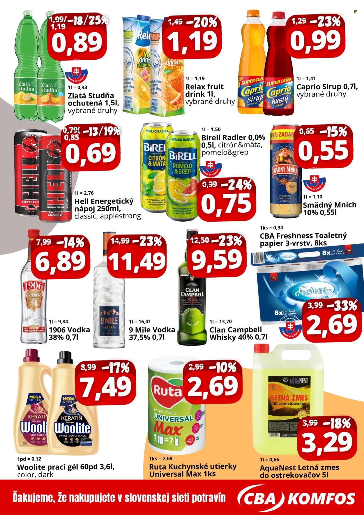 Leták CBA Komfos - 1.8.2025 - 31.8.2025. Strana 4