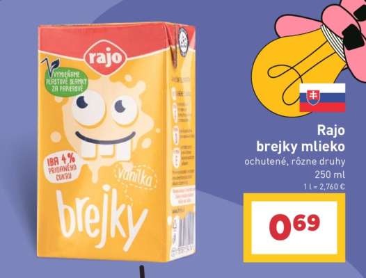 RAJO BREJKY Mlieko