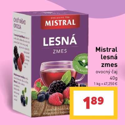 Mistral lesná zmes ovocný čaj 40g