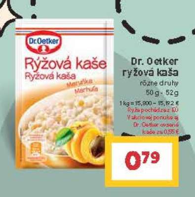 Dr. Oetker ryžová kaša