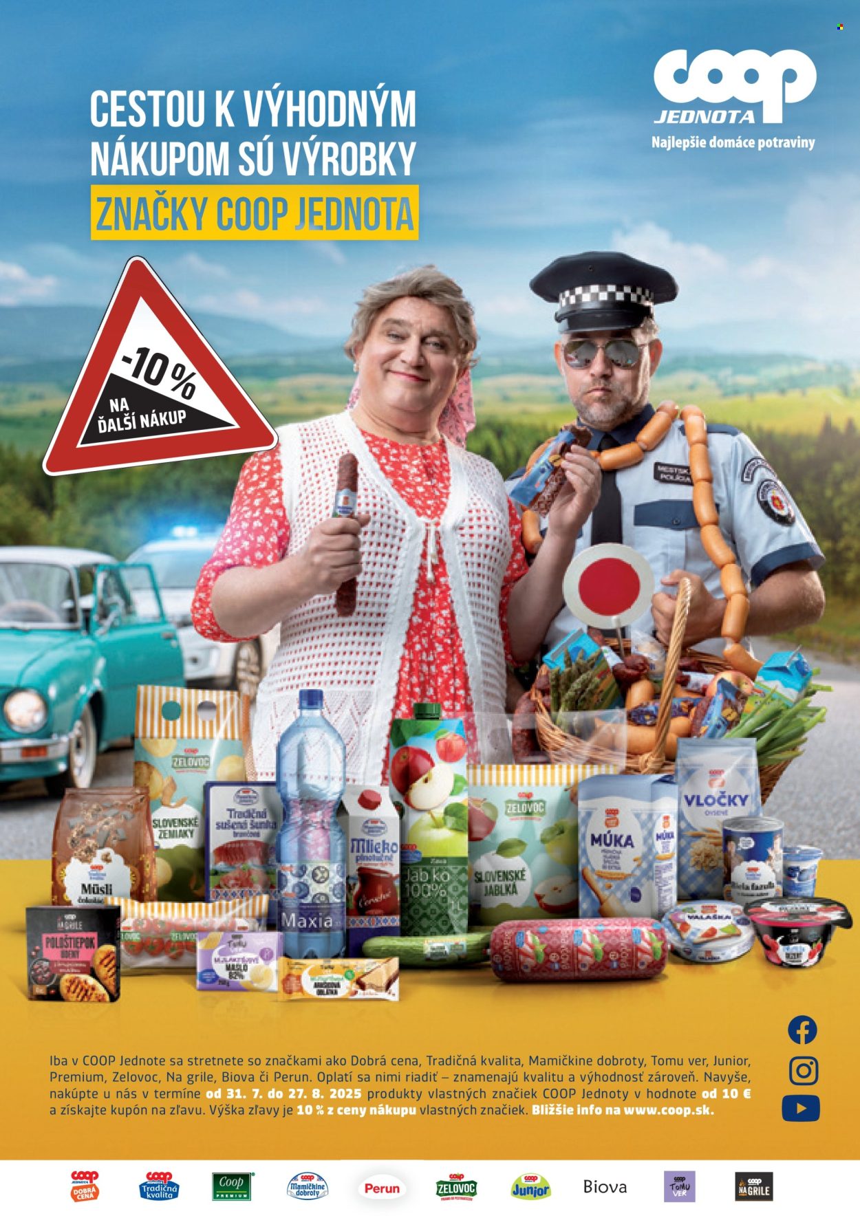 Leták COOP Jednota - 1.8.2025 - 31.8.2025. Strana 2