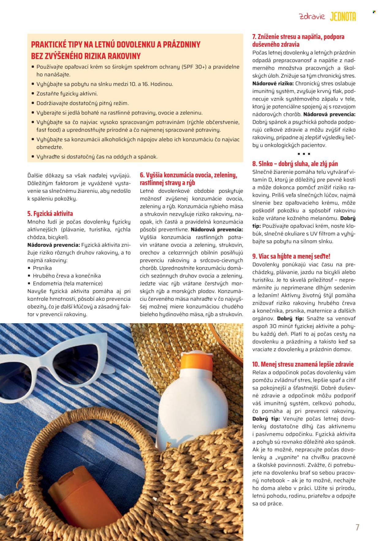 Leták COOP Jednota - 1.8.2025 - 31.8.2025. Strana 7