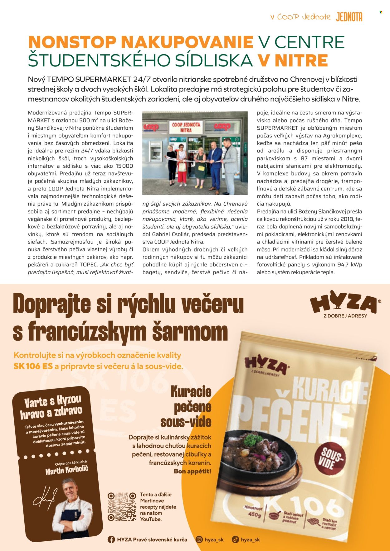 Leták COOP Jednota - 1.8.2025 - 31.8.2025. Strana 11