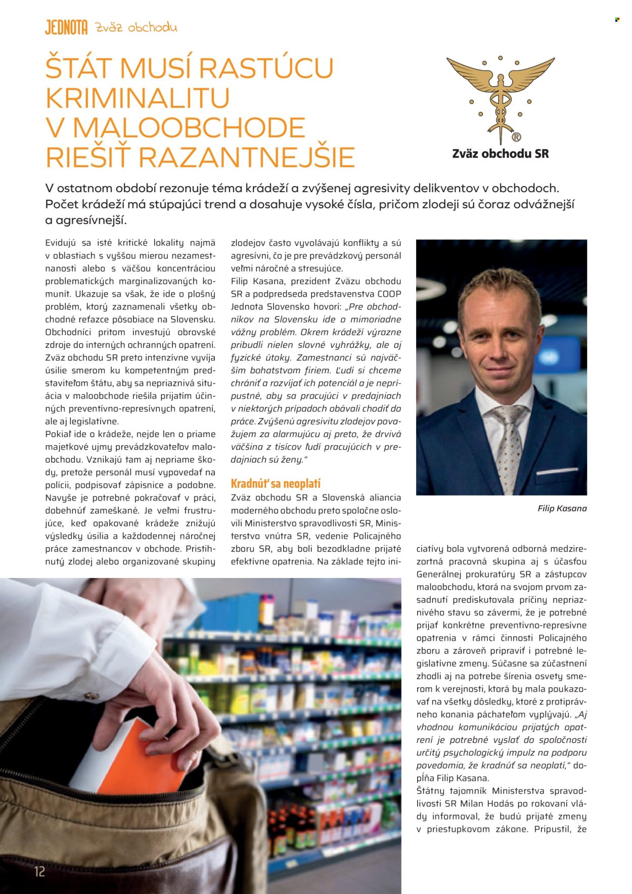 Leták COOP Jednota - 1.8.2025 - 31.8.2025. Strana 12