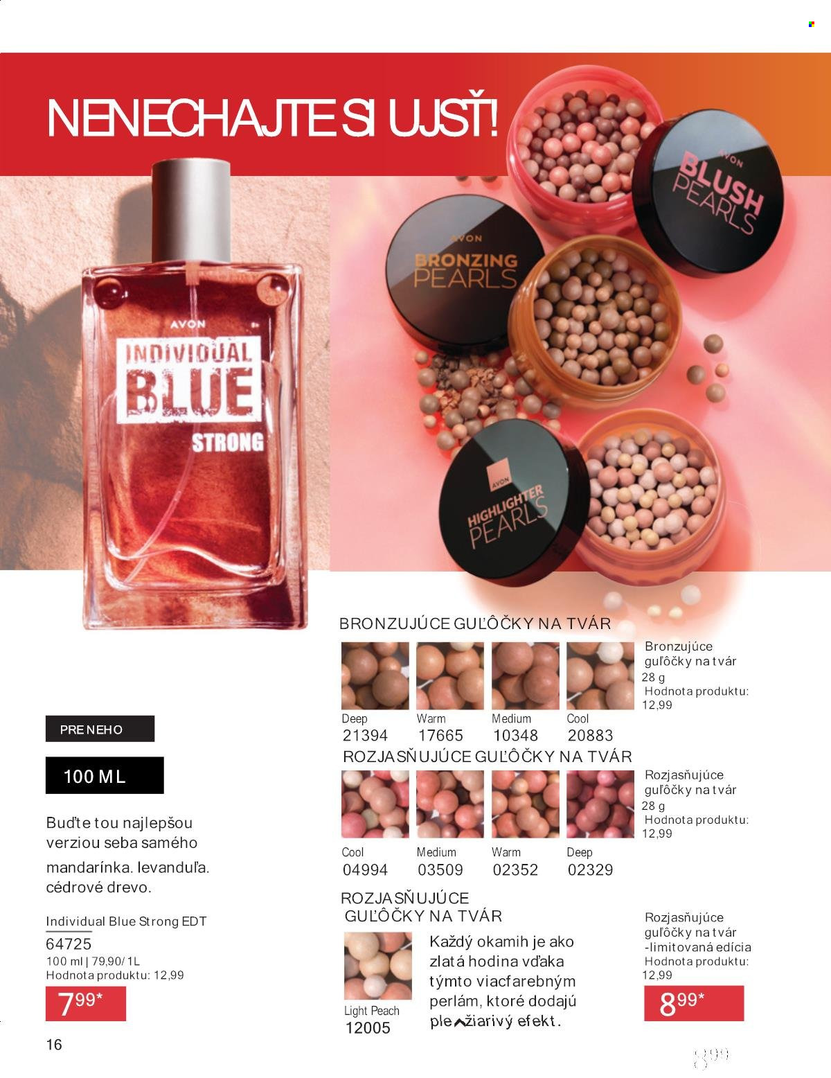 Leták Avon - 1.8.2025 - 31.8.2025. Strana 16