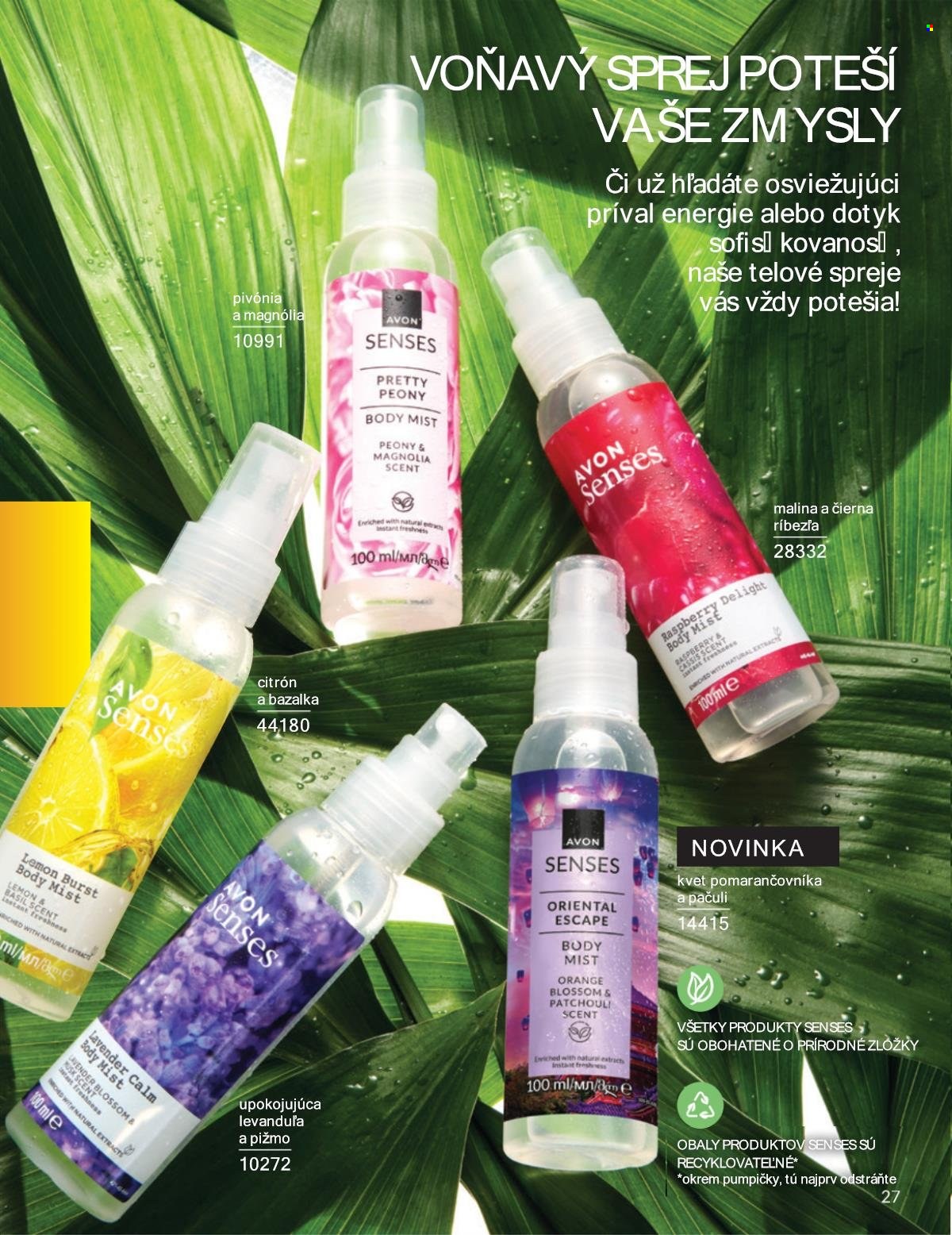 Leták Avon - 1.8.2025 - 31.8.2025. Strana 27