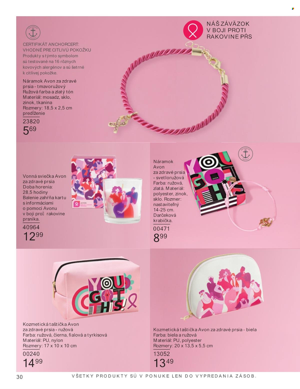 Leták Avon - 1.8.2025 - 31.8.2025. Strana 30