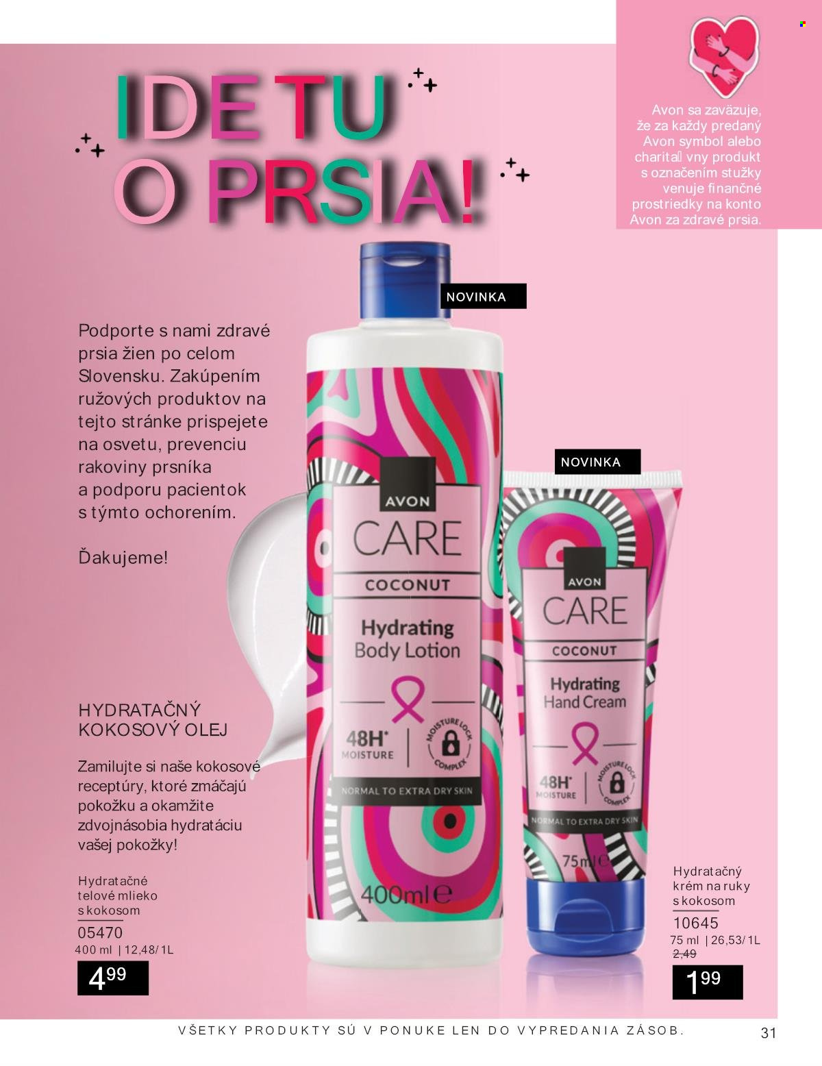 Leták Avon - 1.8.2025 - 31.8.2025. Strana 31