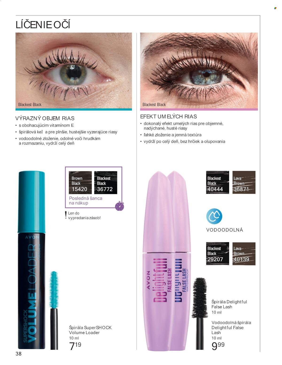 Leták Avon - 1.8.2025 - 31.8.2025. Strana 38