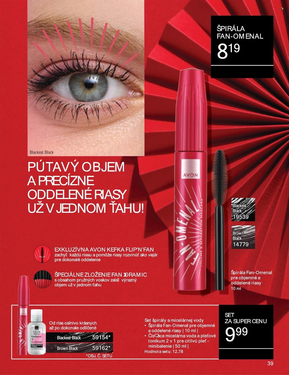 Leták Avon - 1.8.2025 - 31.8.2025. Strana 39