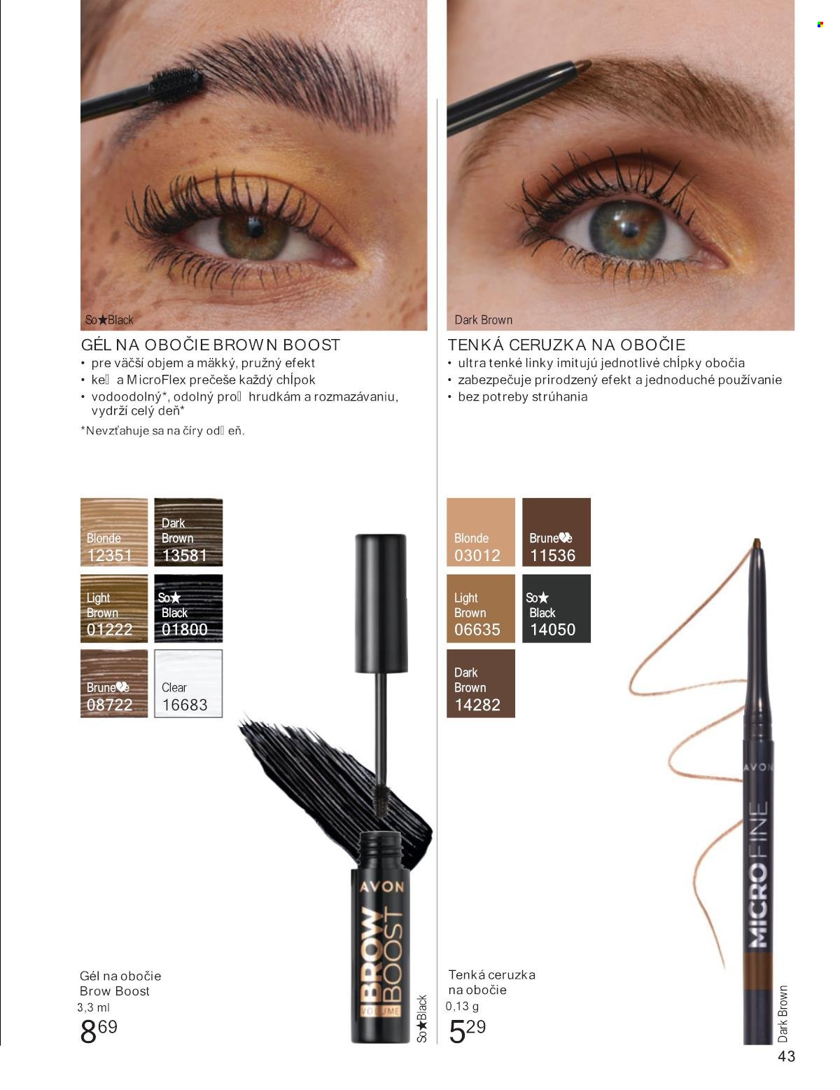Leták Avon - 1.8.2025 - 31.8.2025. Strana 43