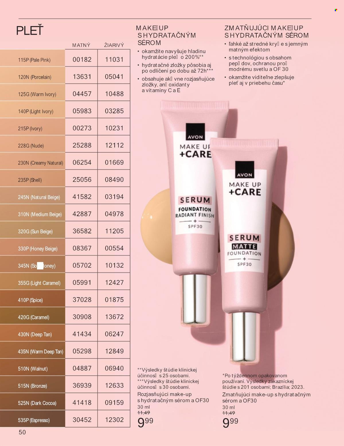 Leták Avon - 1.8.2025 - 31.8.2025. Strana 50