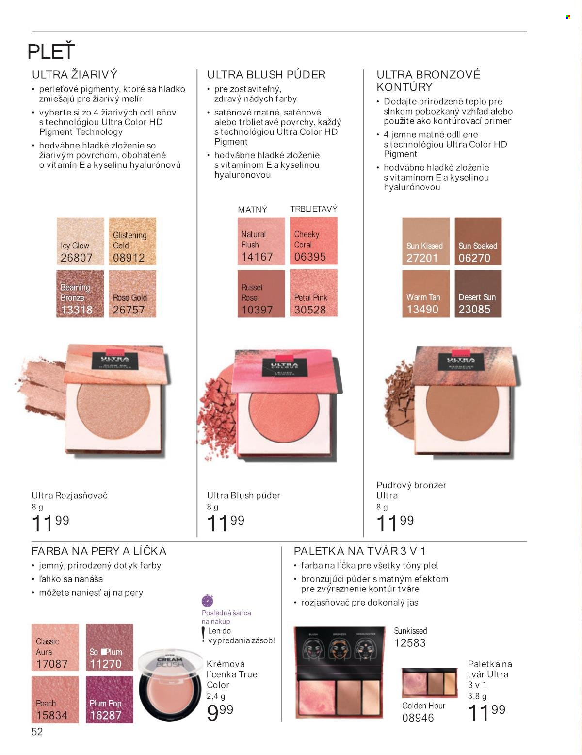 Leták Avon - 1.8.2025 - 31.8.2025. Strana 52