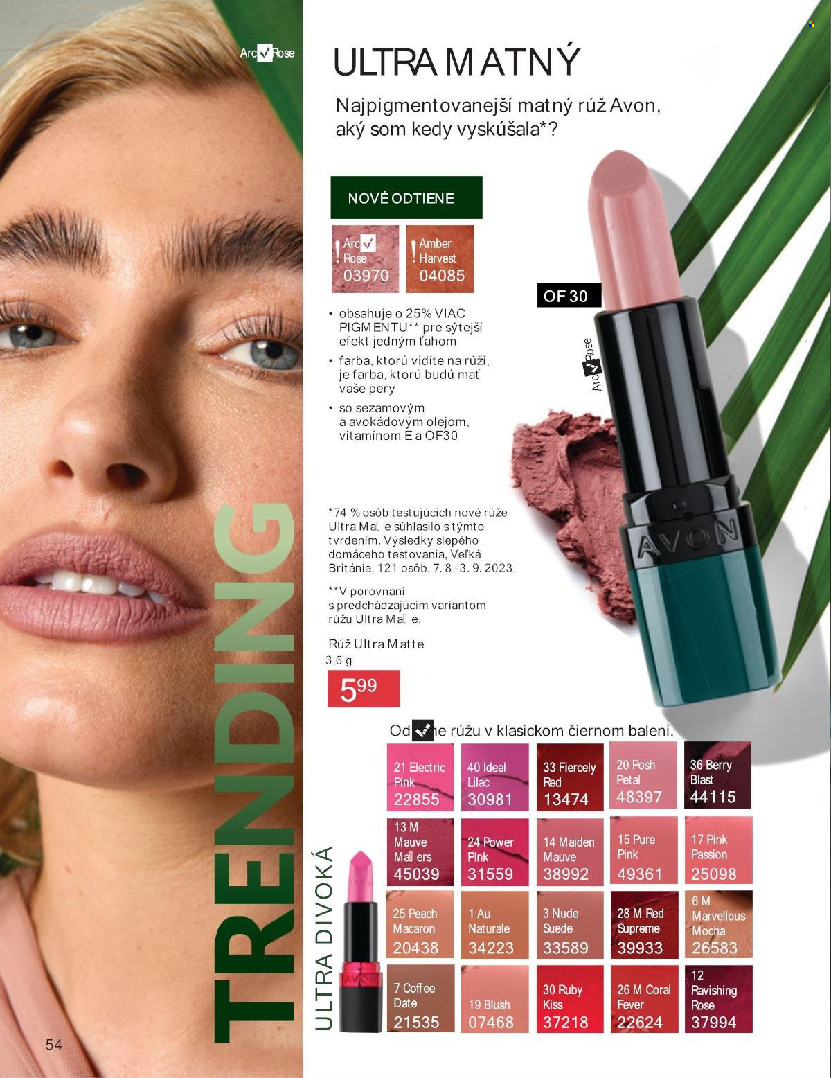 Leták Avon - 1.8.2025 - 31.8.2025. Strana 54