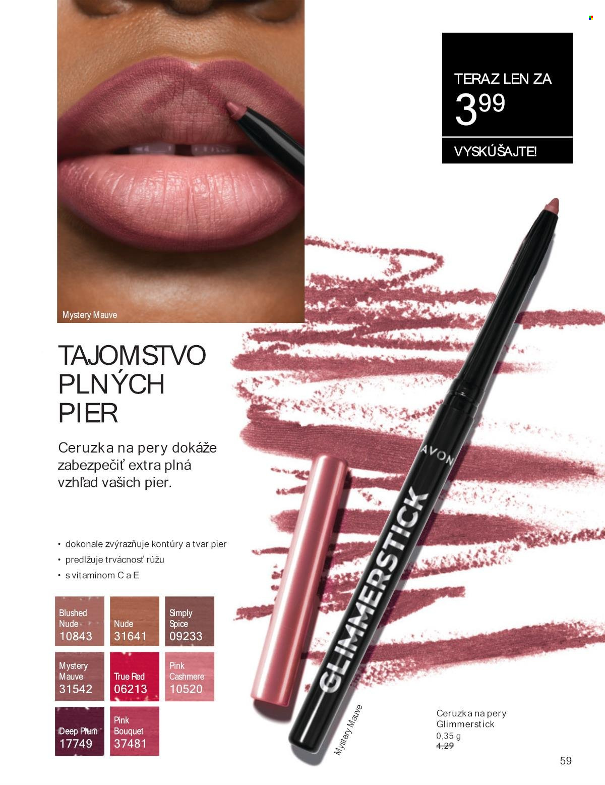 Leták Avon - 1.8.2025 - 31.8.2025. Strana 59