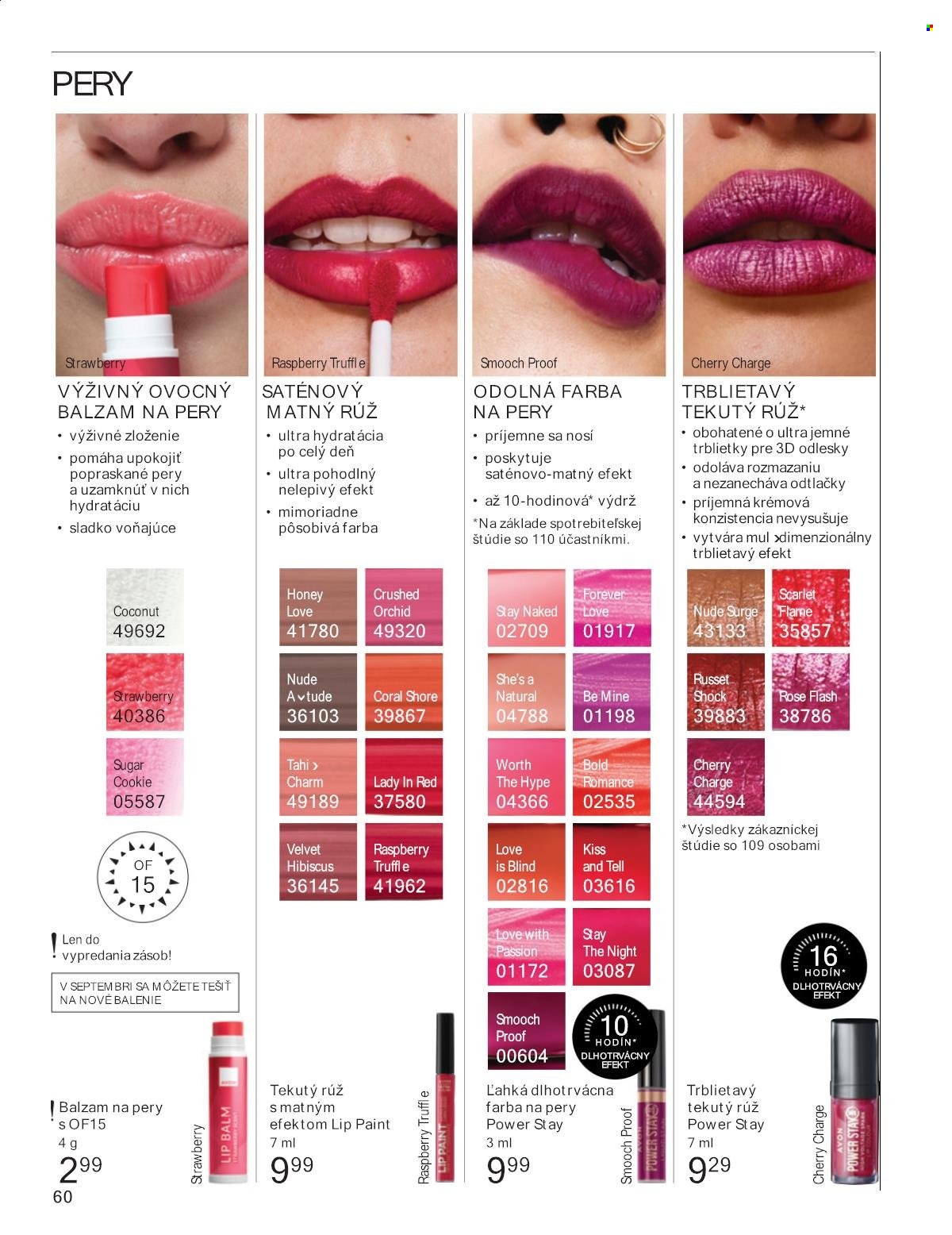 Leták Avon - 1.8.2025 - 31.8.2025. Strana 60