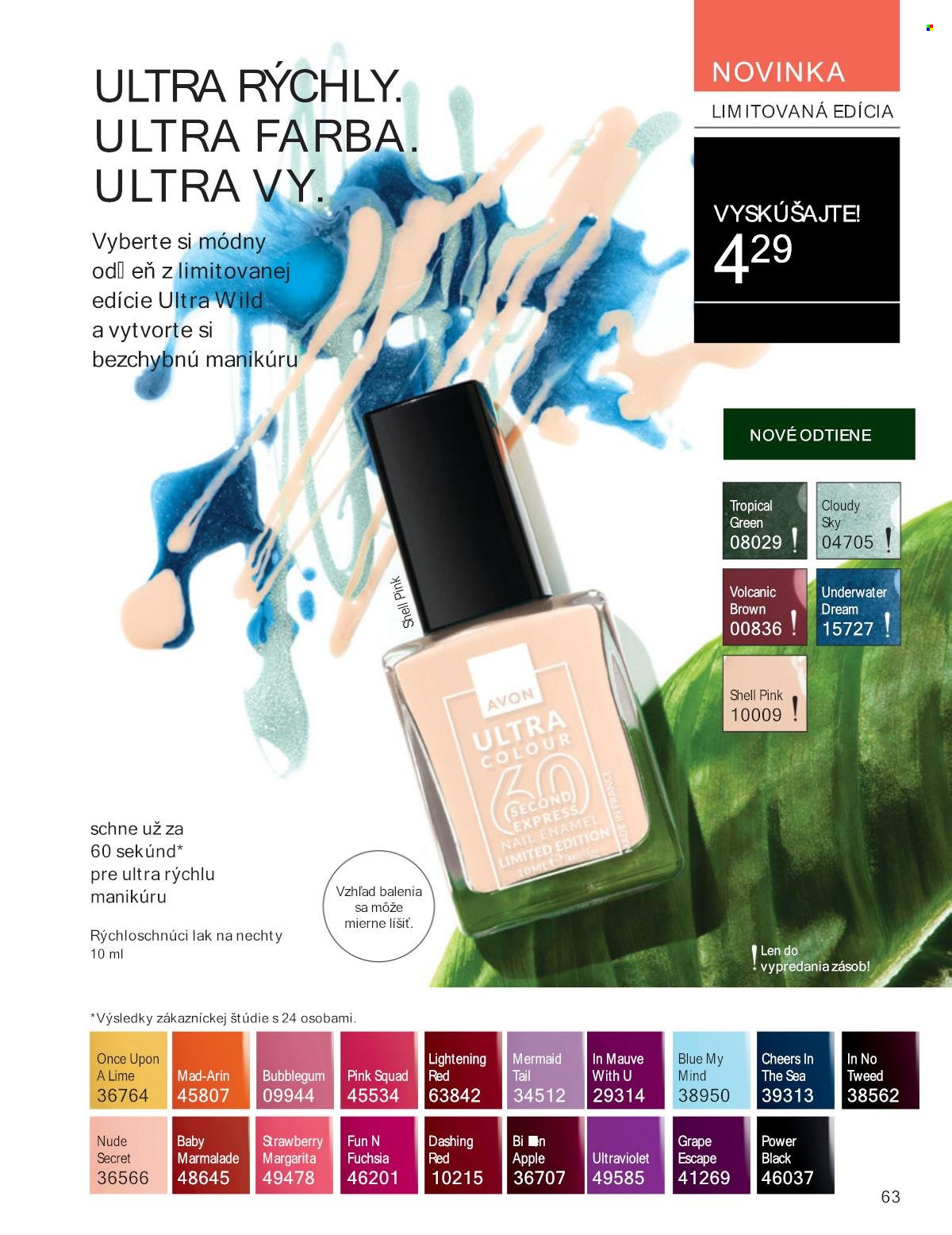 Leták Avon - 1.8.2025 - 31.8.2025. Strana 63