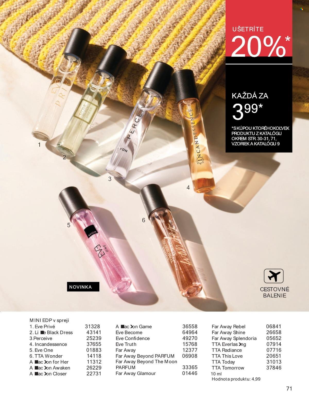 Leták Avon - 1.8.2025 - 31.8.2025. Strana 71