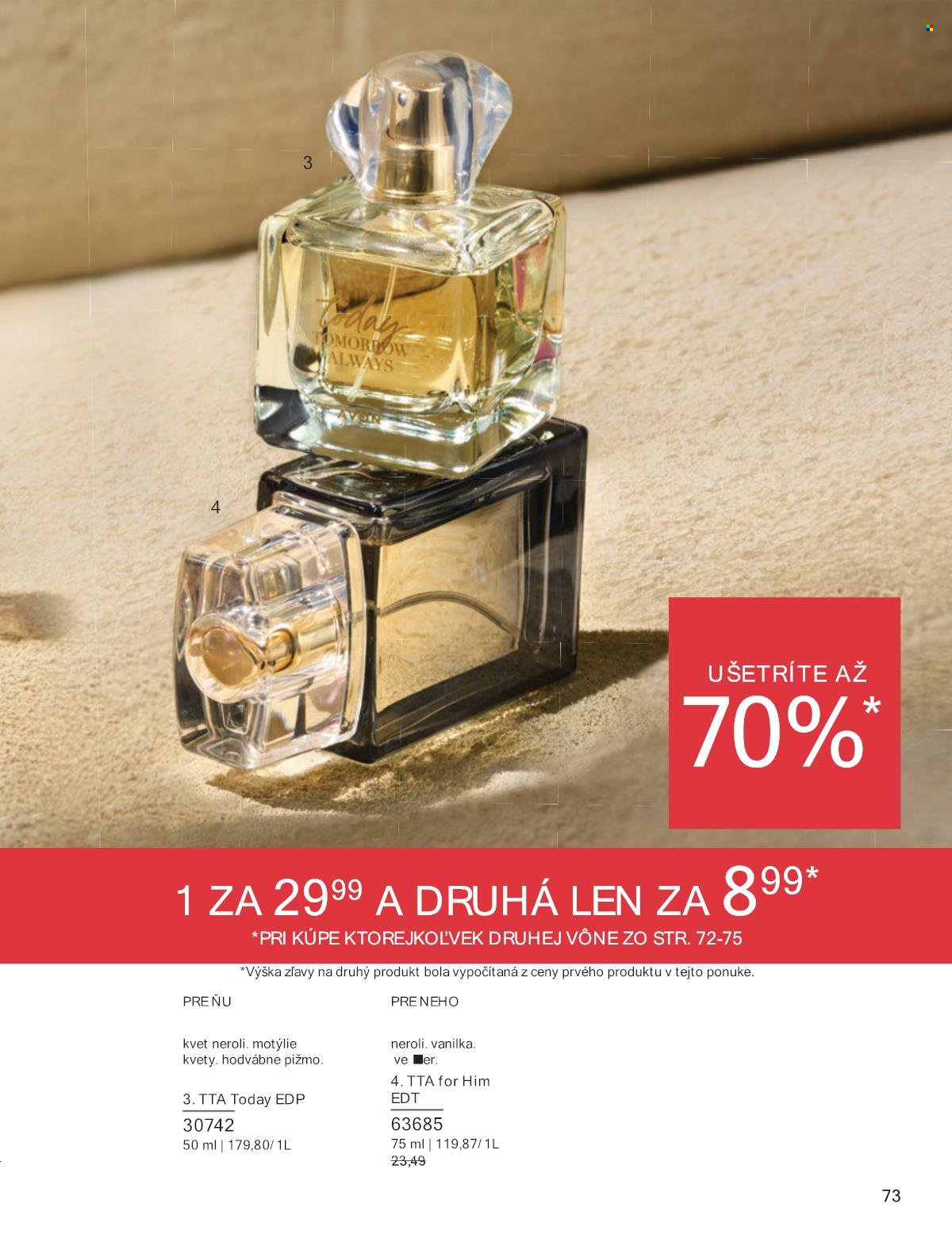 Leták Avon - 1.8.2025 - 31.8.2025. Strana 73
