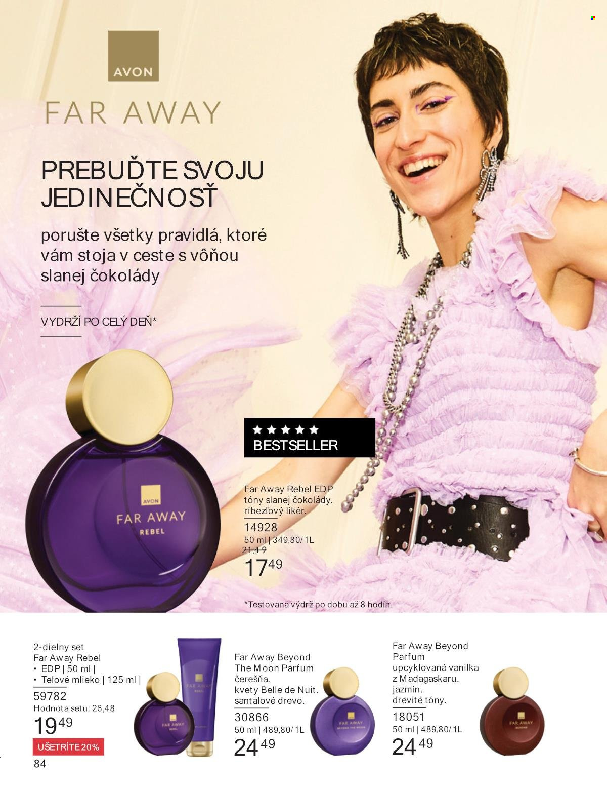 Leták Avon - 1.8.2025 - 31.8.2025. Strana 84