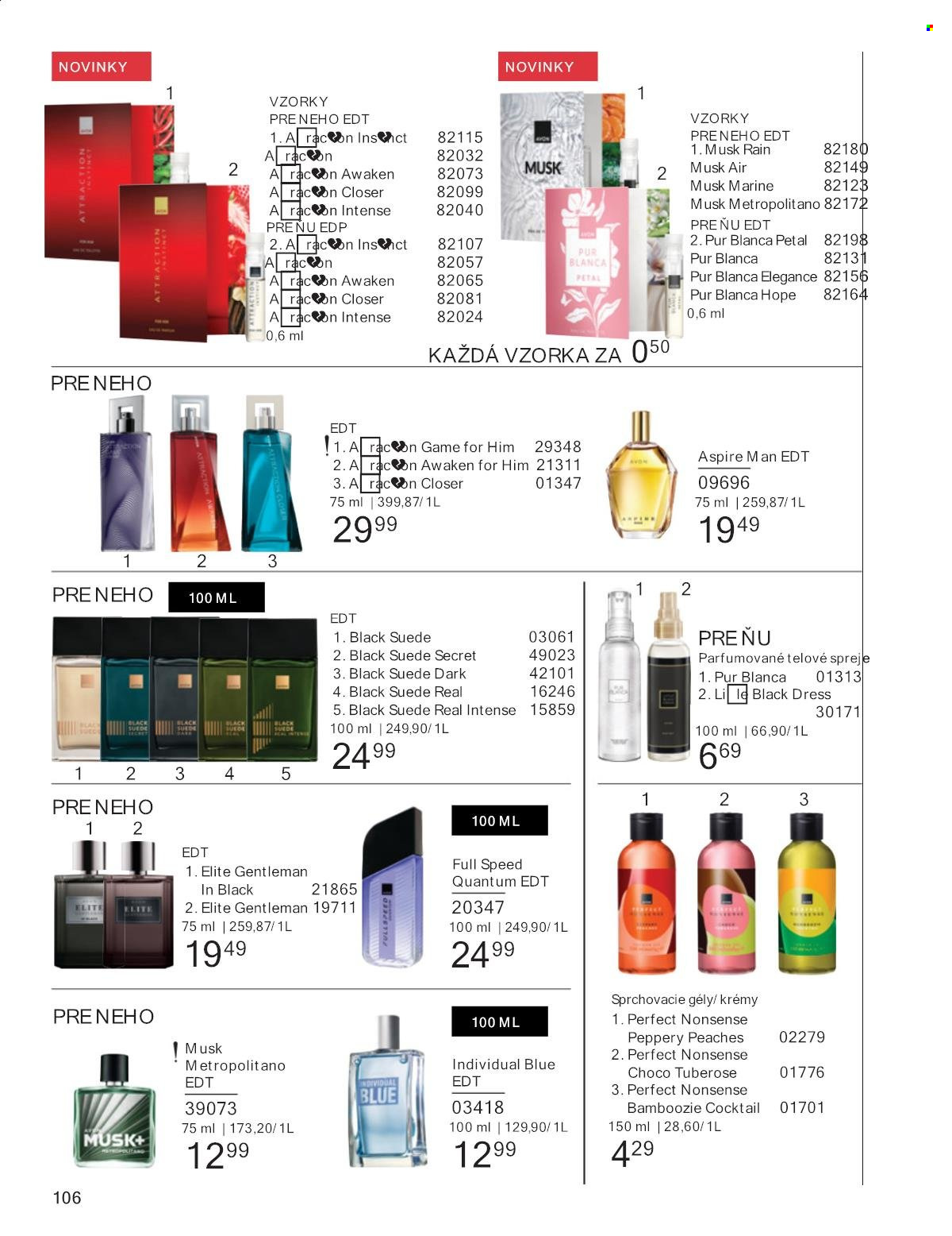 Leták Avon - 1.8.2025 - 31.8.2025. Strana 106