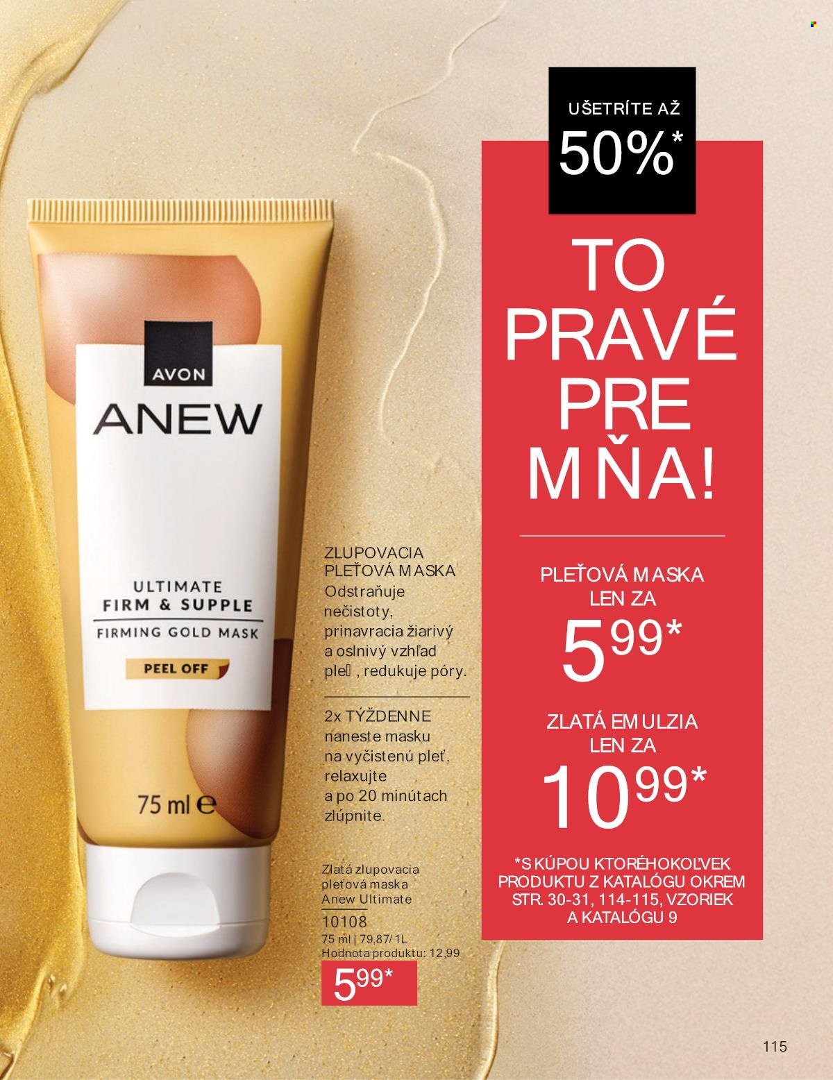 Leták Avon - 1.8.2025 - 31.8.2025. Strana 115