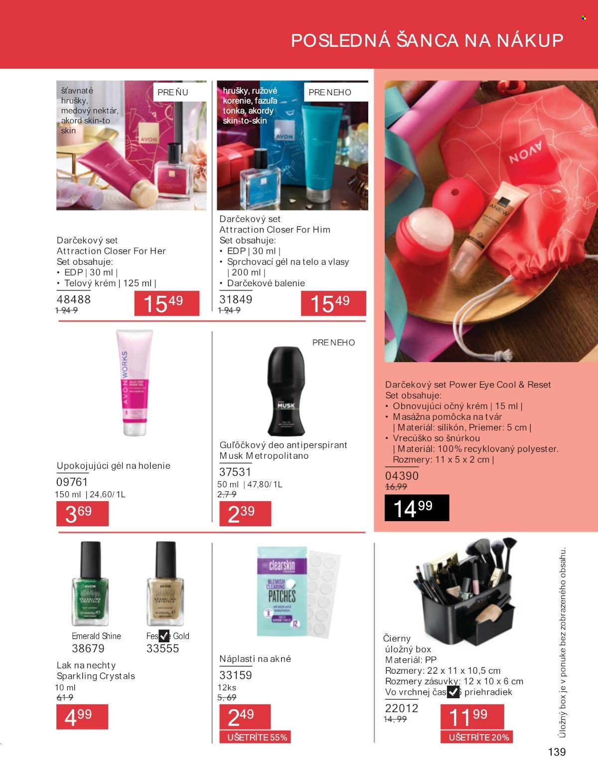 Leták Avon - 1.8.2025 - 31.8.2025. Strana 139