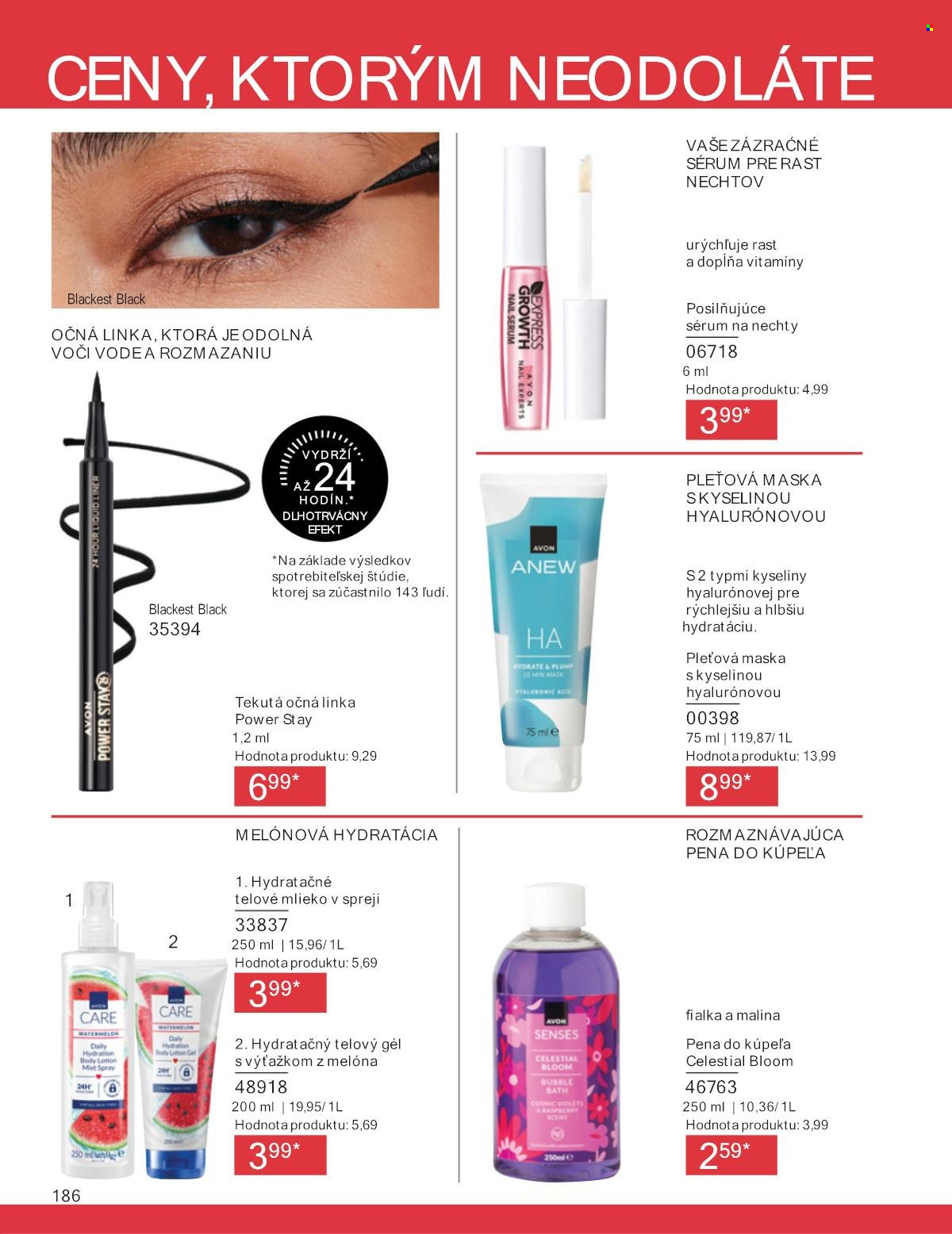 Leták Avon - 1.8.2025 - 31.8.2025. Strana 186