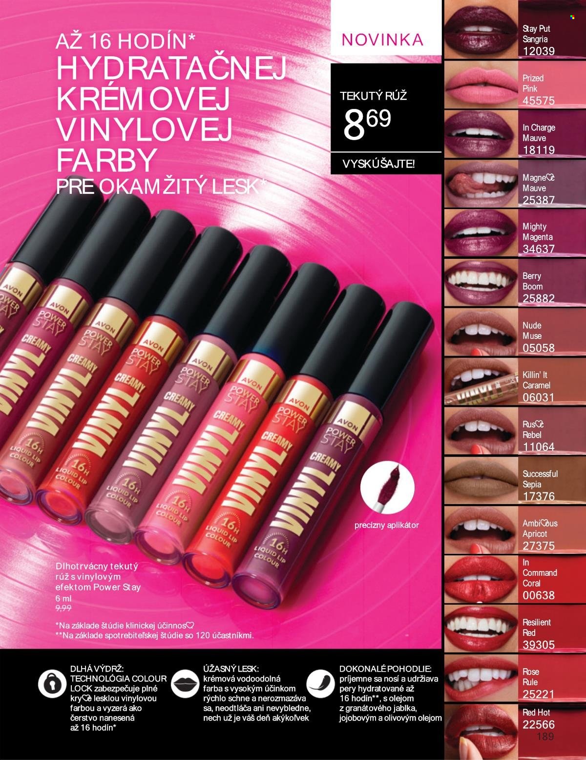 Leták Avon - 1.8.2025 - 31.8.2025. Strana 189
