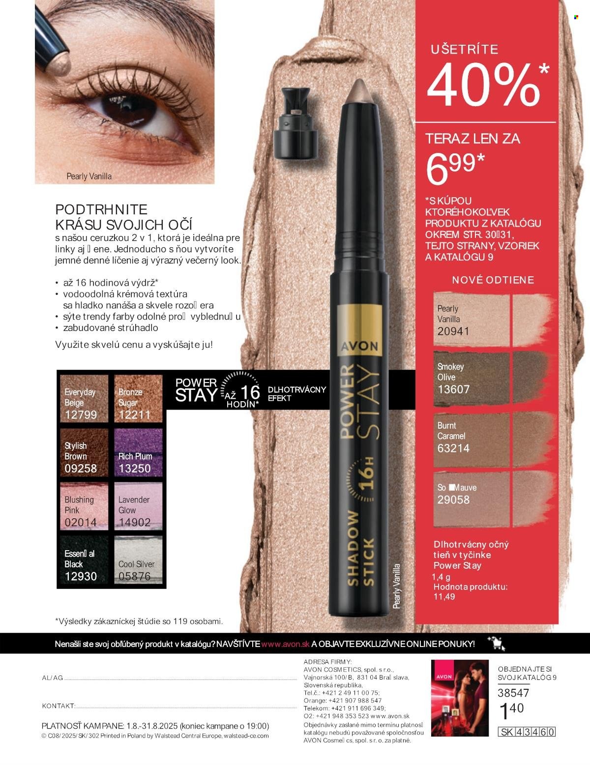 Leták Avon - 1.8.2025 - 31.8.2025. Strana 196