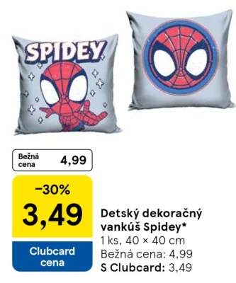 Detský dekoračný vankúš Spidey*