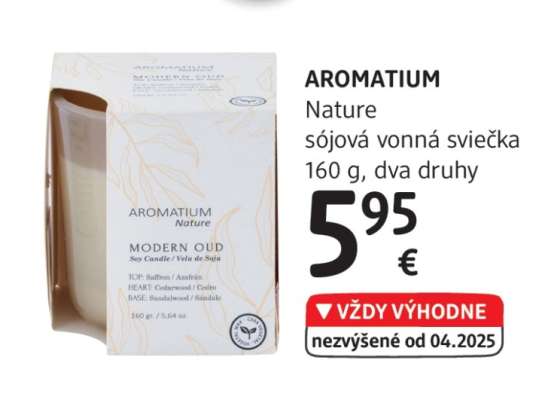 AROMATIUM Nature sójová vonná sviečka