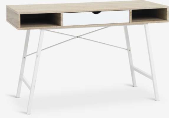 Písací stôl ABBETVED 48x120 farba svetlého duba/biela