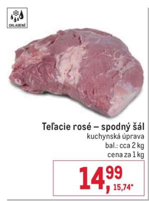 Teľacie rosé – spodný šál
