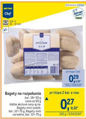 Bagety na rozpekanie