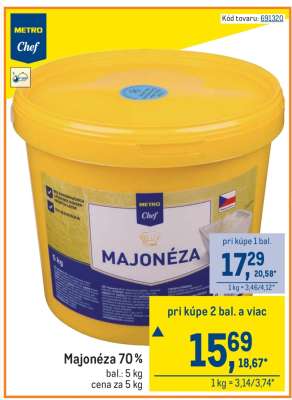 Majonéza 70 %