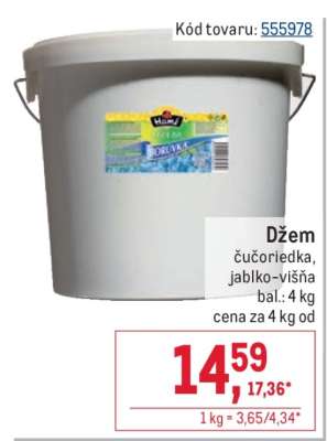Džem čučoriedka, jablko-višňa