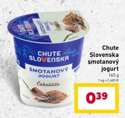 Chute Slovenska smotanový jogurt
