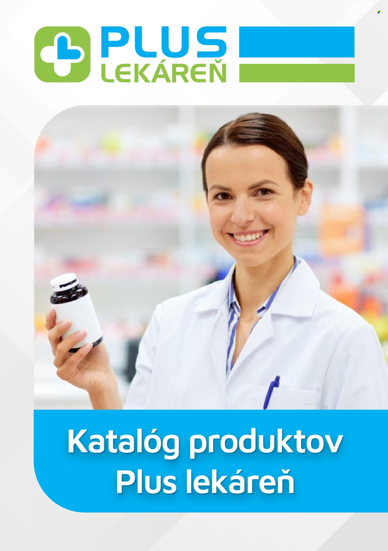Leták Plus lekáreň. Strana 1