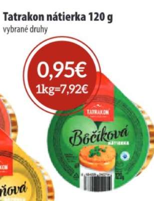 Tatrakon nátierka 120 g