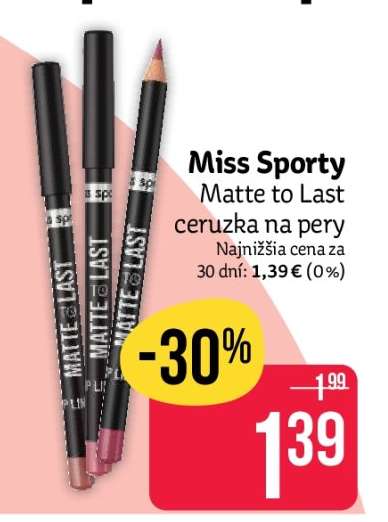 Miss Sporty Matte to Last ceruzka na pery