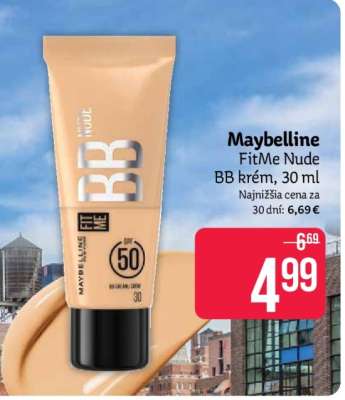 Maybelline FitMe Nude BB krém, 30 ml