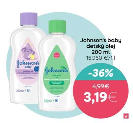 Johnson's baby detský olej