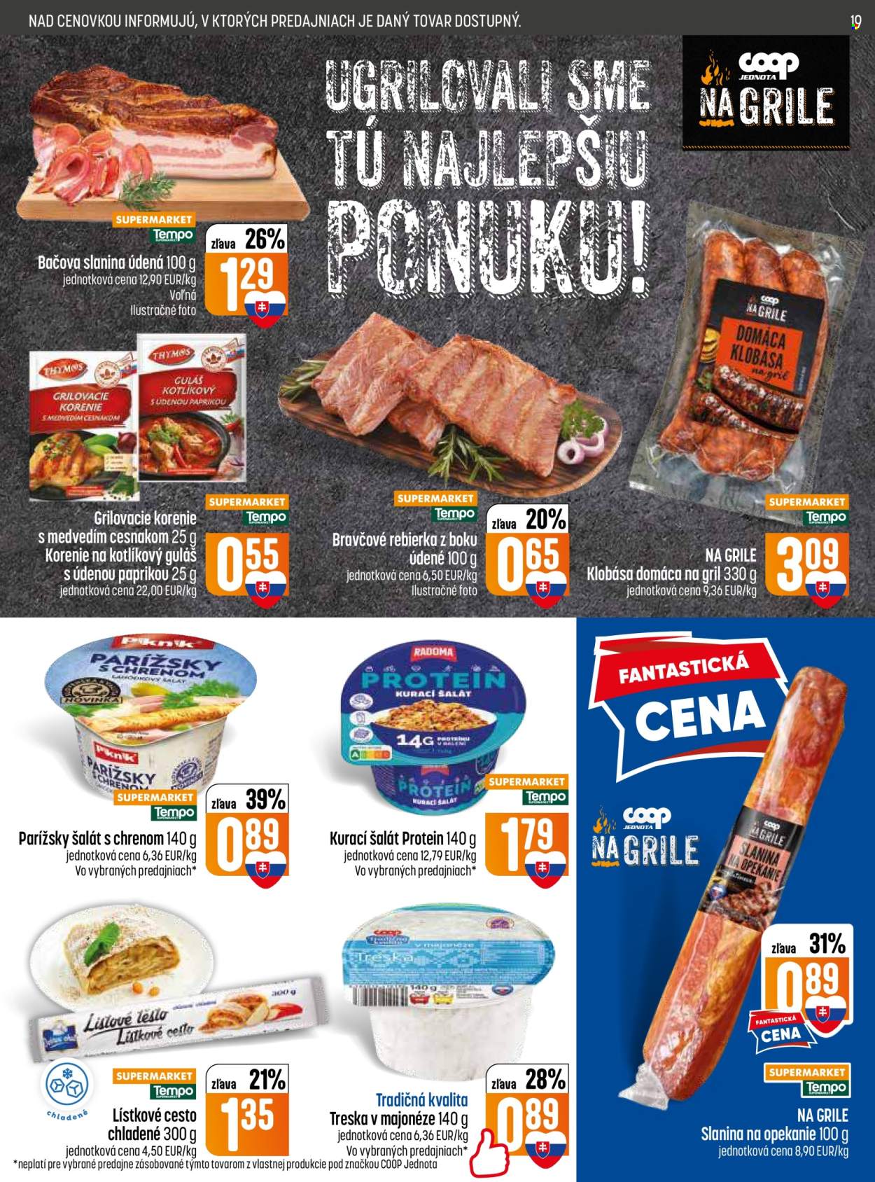 Leták COOP Jednota - 11.6.2026 - 17.6.2026. Strana 19