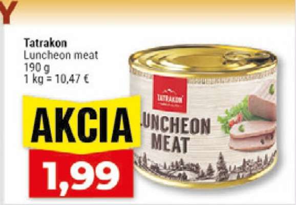 Tatrakon Luncheon Meat