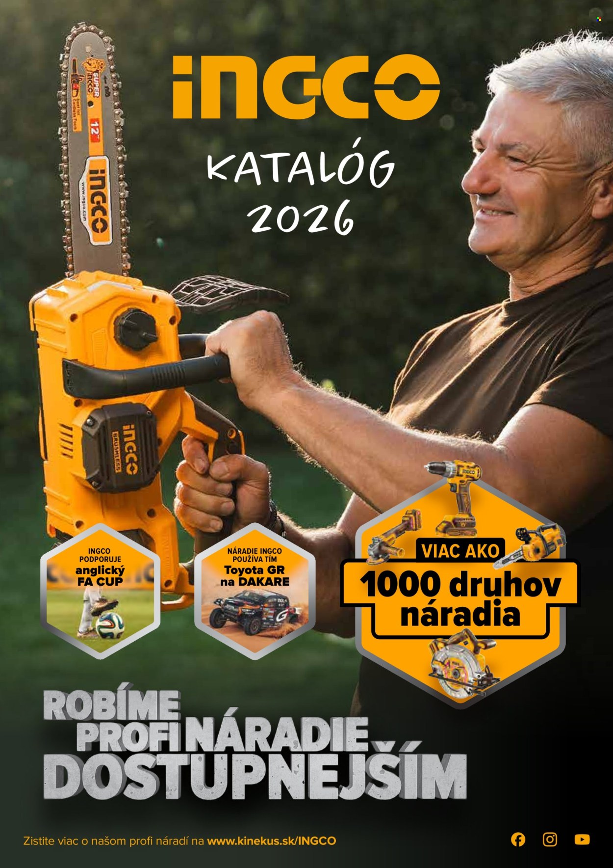 Leták Kinekus. Strana 1