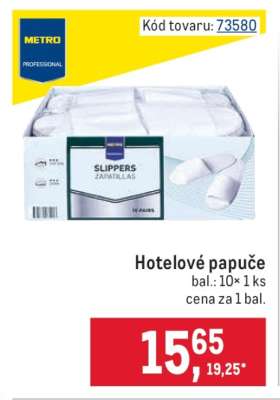 Hotelové papuče