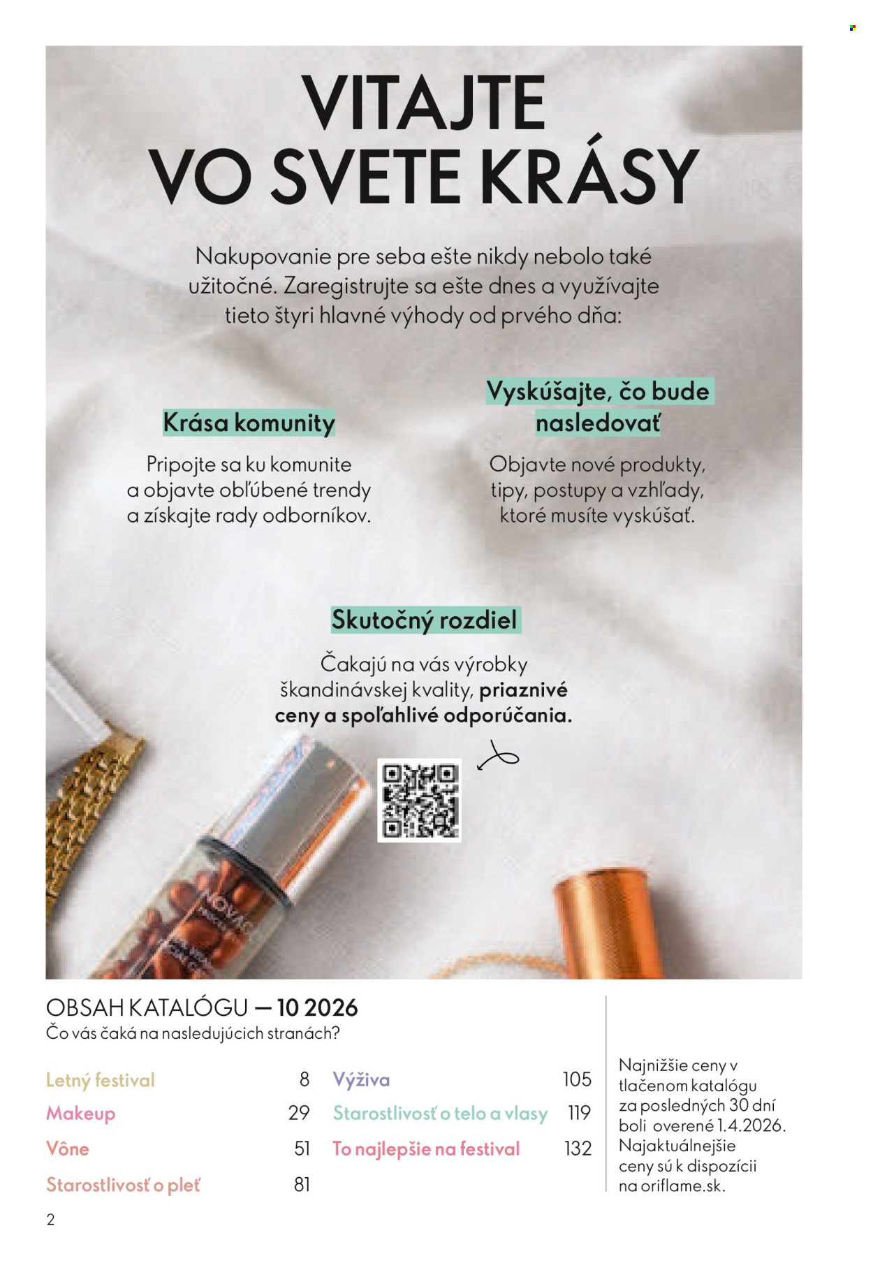 Leták Oriflame - 8.7.2026 - 28.7.2026. Strana 2