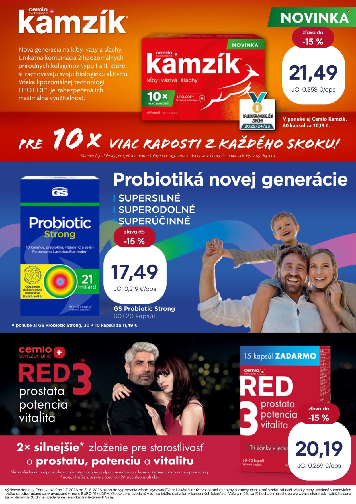 Leták Vaša lekáreň - 1.7.2026 - 31.7.2026. Strana 12