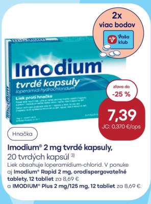 Imodium® 2 mg tvrdé kapsuly